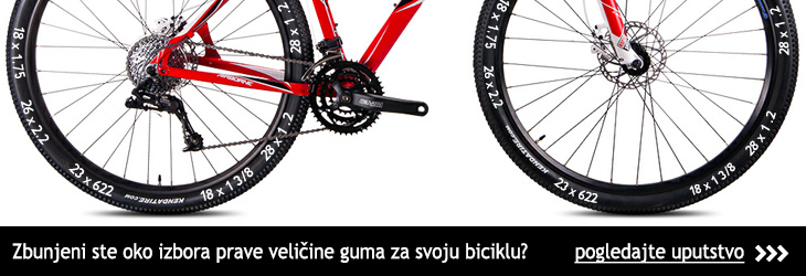 Kako izabrati pravu veličinu gume za bicikl