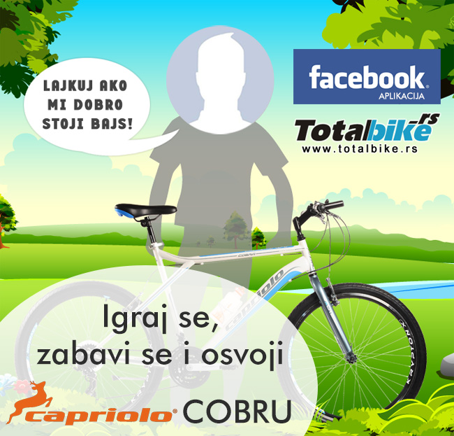 Lajkuj ako mi dobro stoji bicikl - Totalbike igra Osvoji capriolo Cobru
