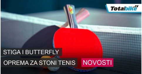 Stiga i Butterfly oprema za stoni tenis